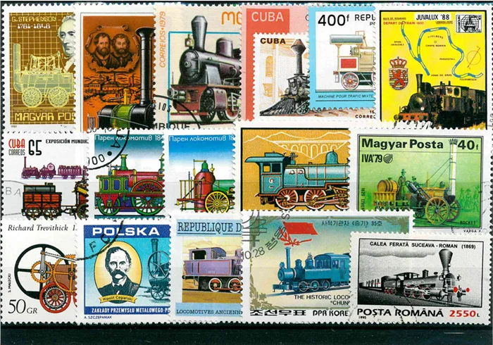 Collectible Vintage Postage Stamps - 50 шт./лот, винтажные штампы со старым