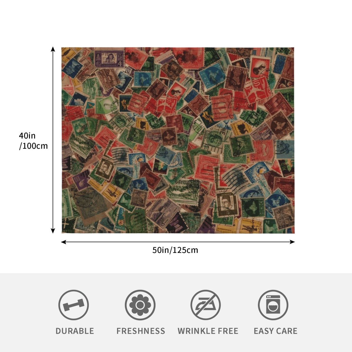 Коллекционное одеяло с винтажн – обзор и цена Collectible Vintage Postage Stamps