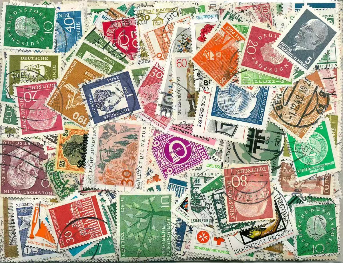 Немецкие почтовые марки, ассор – обзор и цена Collectible Vintage Postage Stamps