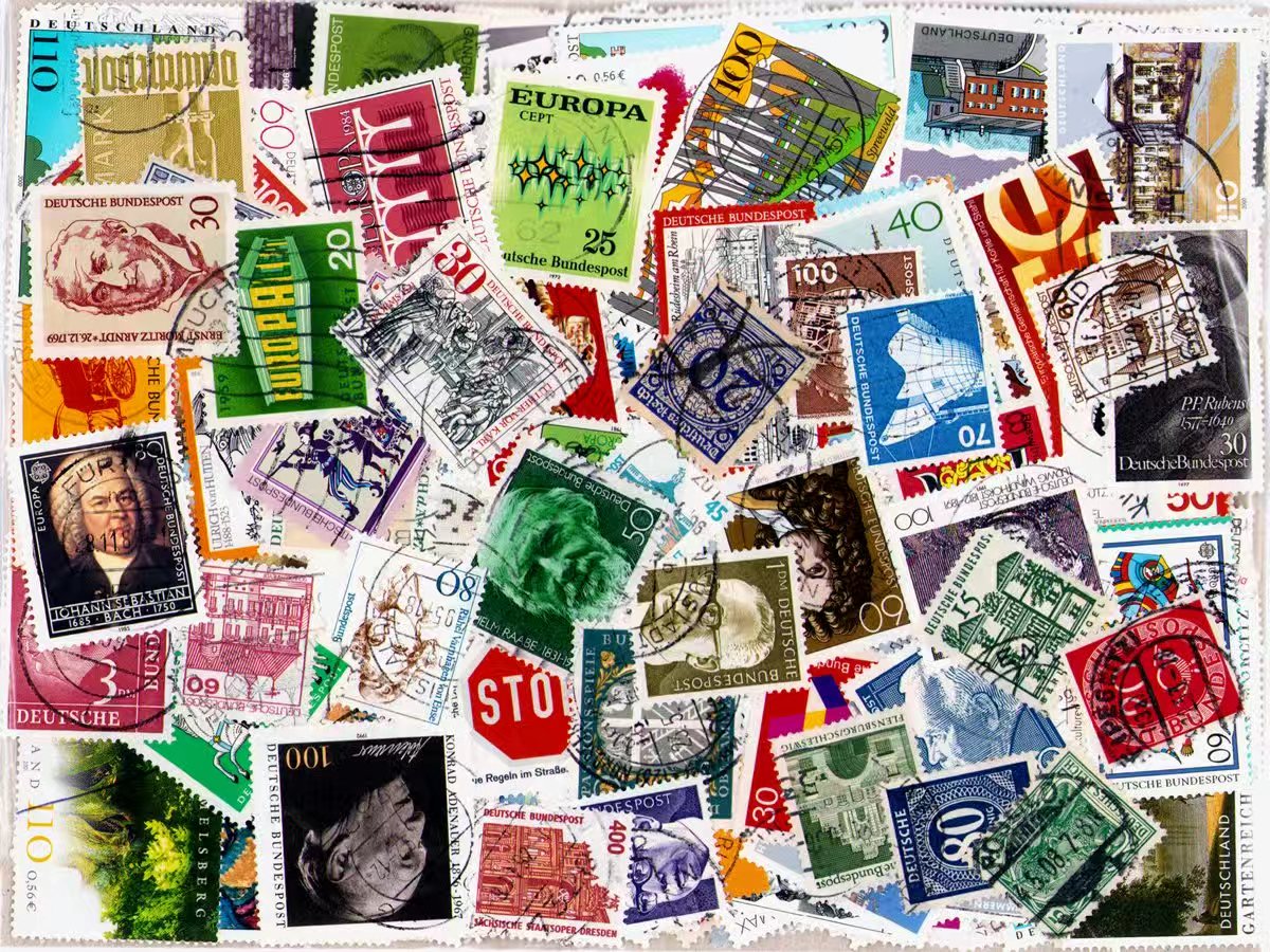 Немецкие почтовые марки, ассор – обзор и цена Collectible Vintage Postage Stamps