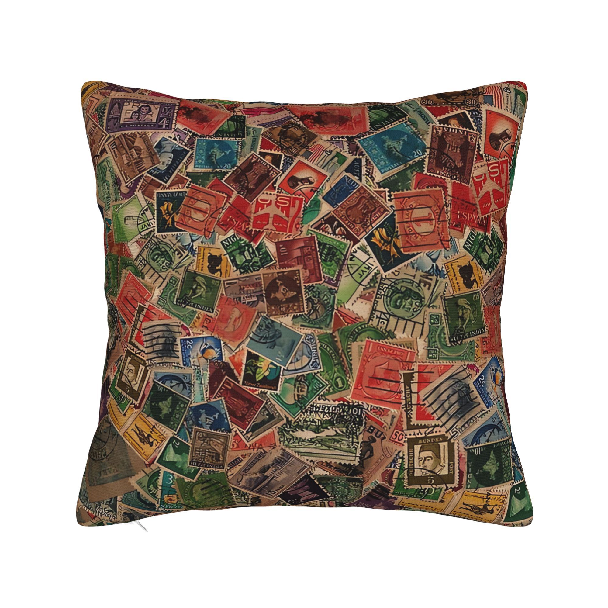 Элегантная наволочка с изображ – обзор и цена Collectible Vintage Postage Stamps