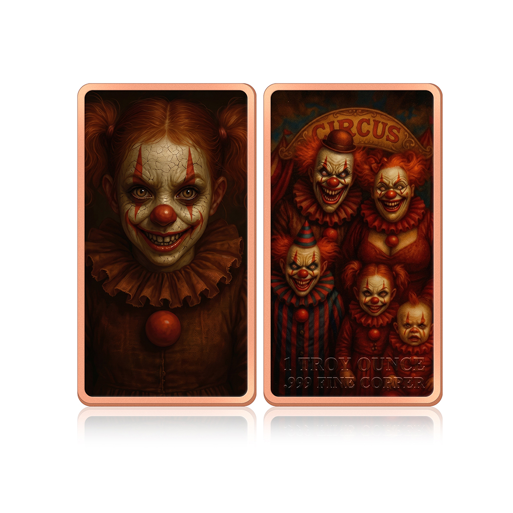 Медная монета 1 унция, 6 шт.,  – обзор и цена Vintage Collectible Clowns