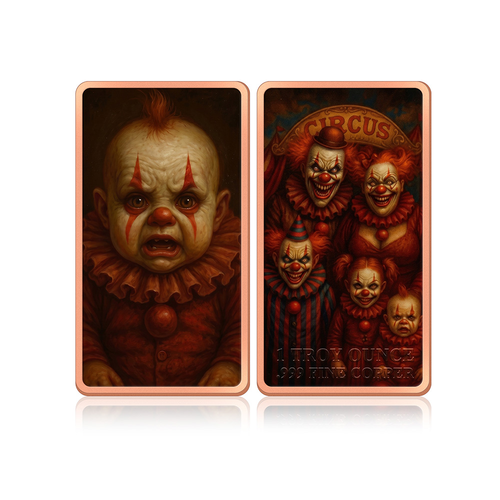 Медная монета 1 унция, 6 шт.,  – обзор и цена Vintage Collectible Clowns