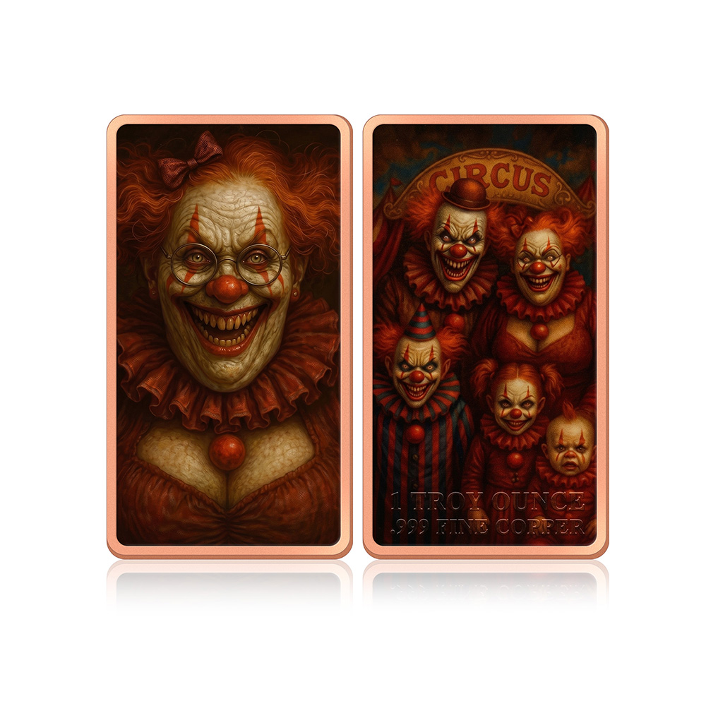 Медная монета 1 унция, 6 шт.,  – обзор и цена Vintage Collectible Clowns
