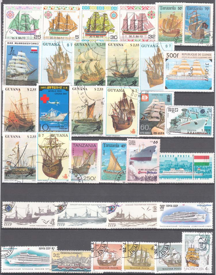 100 специальных штампов корабл – обзор и цена Collectible Vintage Postage Stamps